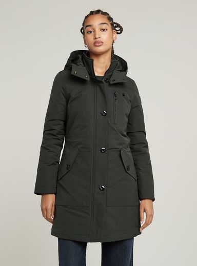 Vodan Padded Hooded Slim Parka